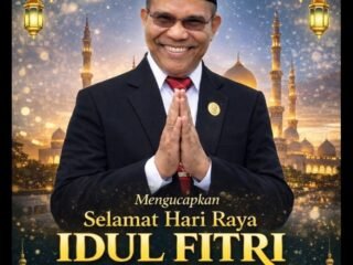Sekertaris Kecamatan Tanimbar Selatan mengucapkan Selamat Idul Fitri 1 Syawal 1447 H/2026 Masehi