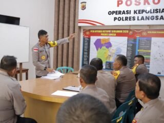 Kapolda Aceh Meninjau Langsung Posko Oprasi Ketupat di Langsa Aceh