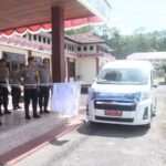 Pelepasan masyarakat Mudik Balik Gratis presisi 2026 Dipimpin Kapolres Halteng