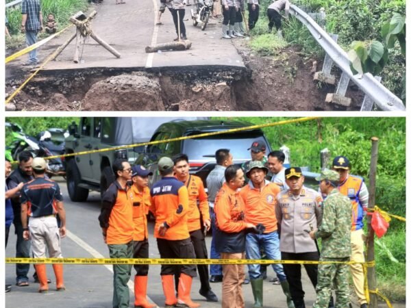 Polres Probolinggo Beri Bantuan Pipa Air Bersih Pascalongsor di Lumbang