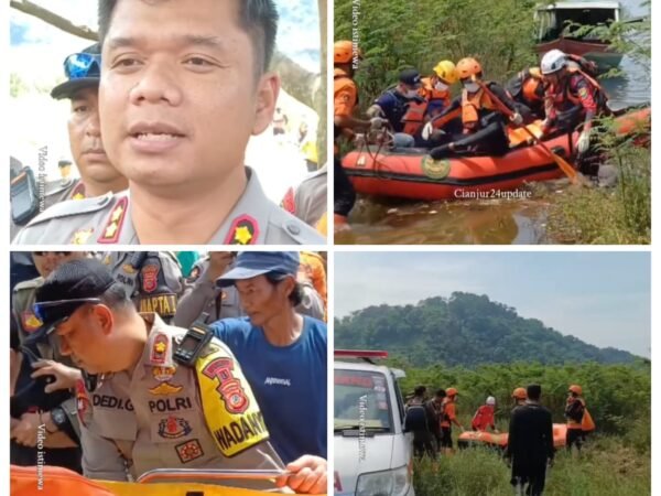 Penemuan Jenazah Korban Kecelakaan di Waduk Cirata, Cianjur