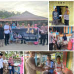 Polsek Bacan Barat Berbagi Takjil di Desa Indari, Susuri Dalam Kampung dengan Berjalan Kaki