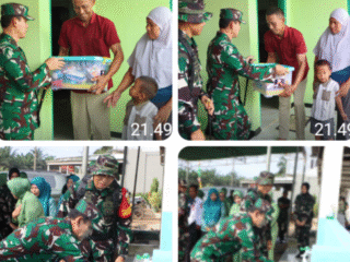 Dansatgas TMMD 127 Serahkan Plakat sebagai Bentuk Apresiasi kepada Masyarakat Desa Wonosari