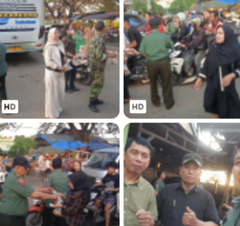 Ketua wilayah kota Tangerang Warga jaya Indonesia membagikan takjil berkah Ramadhan