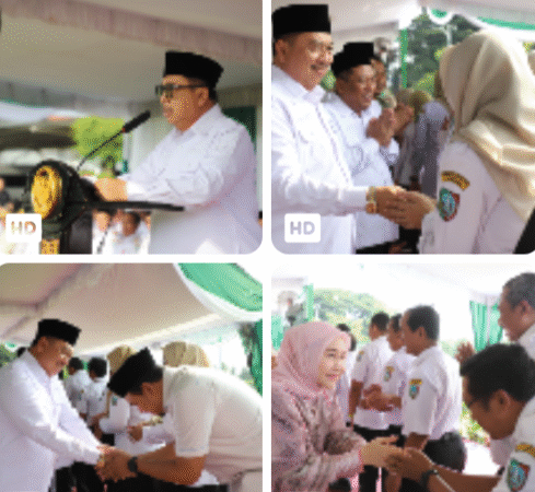 Awali Tugas Pasca Lebaran, Bupati Warsubi Pimpin Apel Kerja dan Halal Bihalal ASN Pemkab Jombang*