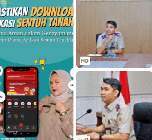 Kantah Tangsel Optimalkan Layanan Digital : " Urus Tanah Lebih Mudah dan Transparan dengan Aplikasi "Sentuh Tanahku "