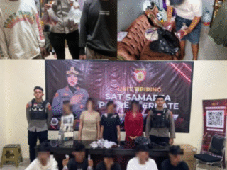 Digerebek Saat pesta Miras, Puluhan Kantong Cap Tikus Disita Samapta Polres Ternate*