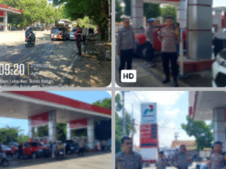 Menjaga Ketat Polisi di Bulukumba tentang Kamtibmas Antrian Kendaraan Seluruh SPBU