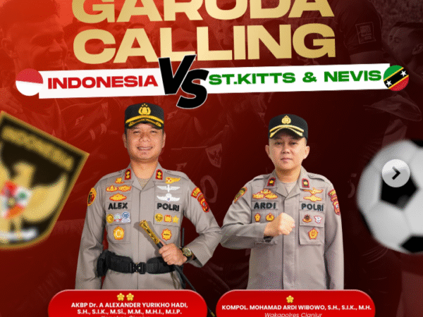 POLRES CIANJUR GELAR NOBAR DUKUNG TIMNAS INDONESIA