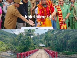 Kasad Maruli Simanjuntak Resmikan Jembatan Bailey, Pulihkan Akses Warga Boronadu
