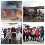 Kebakaran Hebat Hanguskan Bengkel Motor di Kawasan Pamulang 2 Tangsel