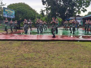 Prajurit Kodim 0112/Sabang Asah Kemampuan Bela Diri Lewat Latihan Pencak Silat Militer