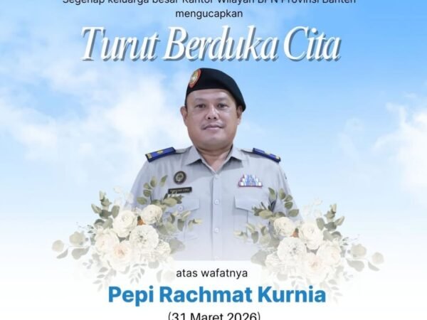 Kanwil BPN Banten Sampaikan Duka Cita atas Wafatnya Pegawai Bidang Survei dan Pemetaan