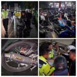 Polres Cianjur Gelar Razia Knalpot Brong, 58 Kendaraan Diamankan dalam Operasi Gabungan