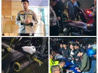 Polres Cianjur Gelar Operasi Gabungan Penertiban Knalpot Tidak Sesuai Standar