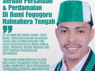 HMI Cabang Sanana Serukan Perdamaian: “Torang Samua Basudara, Halteng Cinta Damai”