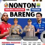 Polres Cianjur Gelar Nobar Semen Padang VS Persib Bandung