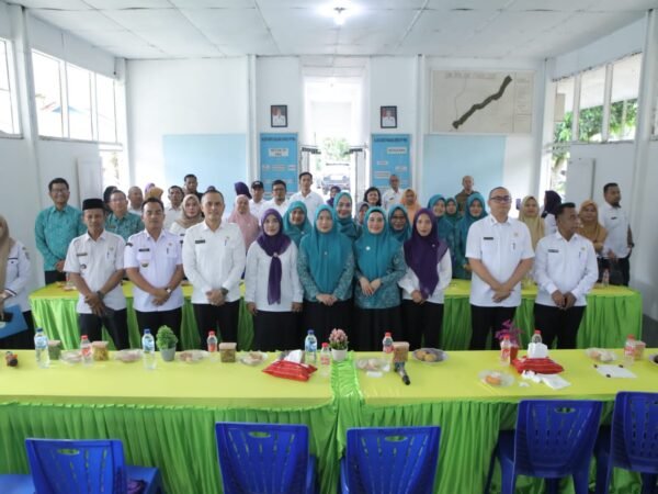 Tim posyandu kabupaten Asahan kunjungan desa perkebunan teluk dalam untuk mempersiapkan lomba posyandu tingkat Sumatra Utara