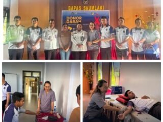 Semarak HBP Ke-62, Bapas Saumlaki Gelar Aksi Donor Darah