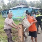 Gotong Royong, Membangun Dua Jembatan Merah Putih yang Dilakukan polres Kepulauan Meranti Bersama Warga
