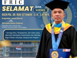 Ketum FRIC Dian Surahman Mewakili Jajaran Apresiasi Kapolda Jabar Raih Gelar Doktor di Universitas Airlangga