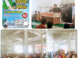 Tabligh Akbar Ustadz Bombom Kampar di Nagari Tanjung Labuah