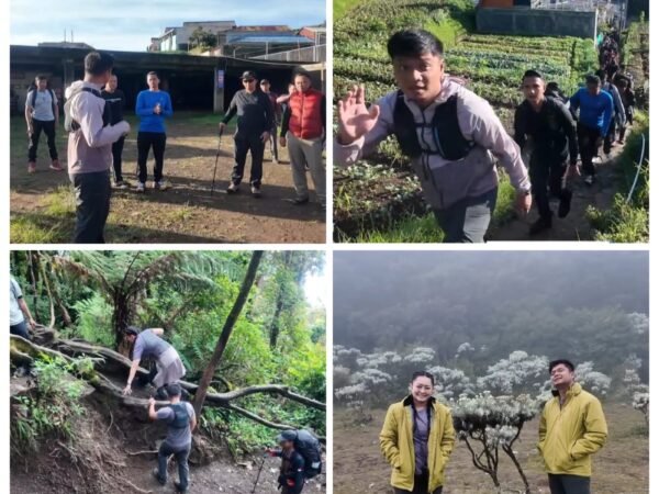 Kapolres Cianjur Lakukan Pengecekan Jalur Pendakian Gunung Gede untuk Persiapan Bakti Polda Jabar dan Bhayangkari