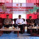 Dukung swasembada nasional, kapolres lampung barat bersama forkopimda luncurkan penanaman bawang putih .