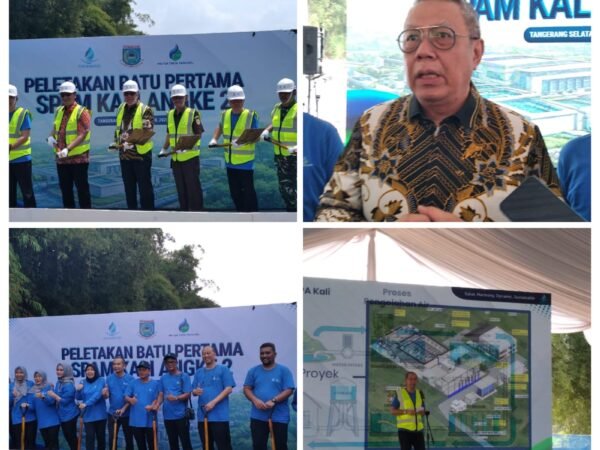 Peletakan Batu Pertama SPAM Kali Angke 2 Oleh Walikota Tangerang Selatan dan Direktur PT. PITS