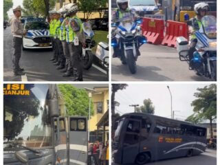 Pengawalan Pengalihan Tahanan Polres Cianjur Berjalan Aman dan Lancar