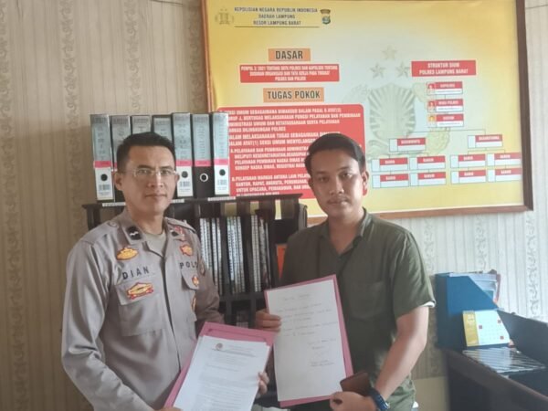 LPK-RI Lampung Resmi Laporkan Dugaan Korupsi Dana BOS SDN 1 Gunung Terang ke Polres Lampung Barat