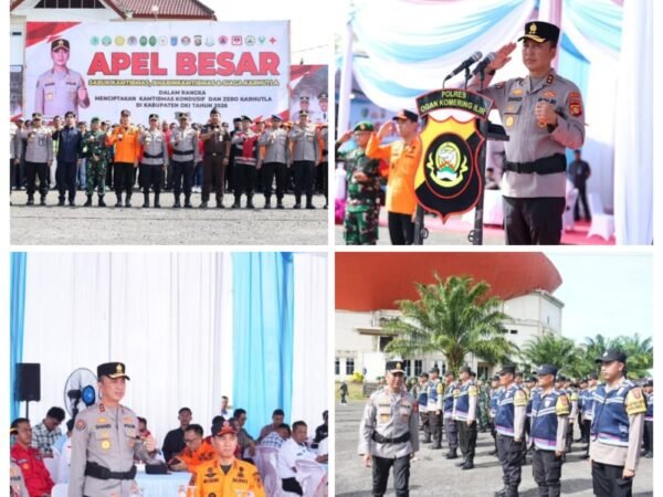 Polda Sumsel Gelar Apel Besar Sabuk Kamtibmas di OKI, Targetkan Zero Karhutla 2026