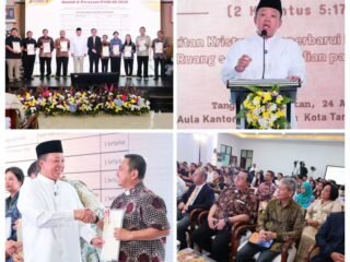 Perayaan Paskah Kementerian ATR/BPN, Kantah Tangsel Serahkan 5 Sertipikat Untuk Rumah Ibadah