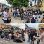 Aksi Humanis Tampa Sekat Kapolres Bulukumba AKBP Restu Dialog dengan Massa Sambil Duduk di Aspal 