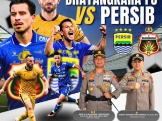 Polres Cianjur Gelar Nobar Persib vs Bhayangkara FC , Ajak Masyarakat Jaga Kondusivitas