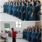 Penuh Sukacita, Komisi Perempuan BNKP Jemaat Dima Tampilkan Performa Memukau di Festival Koor Paskah Resort 3