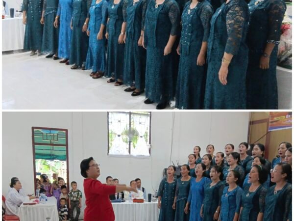 Penuh Sukacita, Komisi Perempuan BNKP Jemaat Dima Tampilkan Performa Memukau di Festival Koor Paskah Resort 3