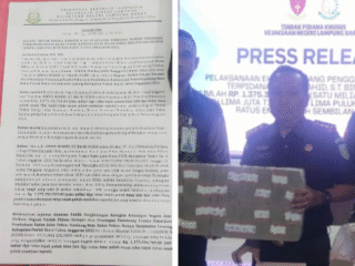 EKSEKUSI KASUS KORUPSI JALAN PEKON BAMBANG–BATU BULAN: NEGARA RUGI MILIARAN, KEJARI LAMPUNG BARAT AMANKAN UANG PENGGANTI