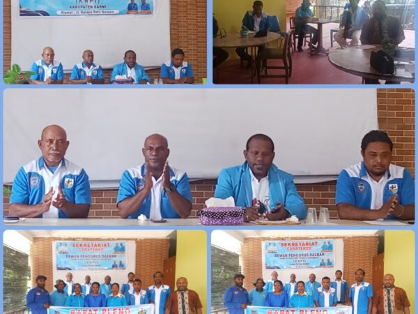 Rapat Pleno Carateker DPD KNPI Kabupaten Sarmi Persiapan pelaksanaan MUSDA DPD KNPI Kabupaten Sarmi.