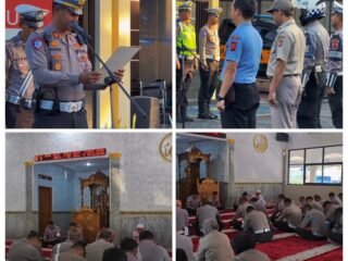 Apel Pagi dan Pengajian Satlantas Polres Cianjur, Perkuat Disiplin dan Nilai Spiritual dalam Pengabdian