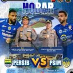 Polres Cianjur Gelar Nobar Persib vs PSIM, Ajak Masyarakat Jaga Kondusifitas