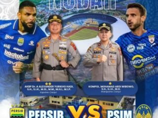 Polres Cianjur Gelar Nobar Persib vs PSIM, Ajak Masyarakat Jaga Kondusifitas