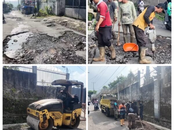 Polres Cianjur dan Dinas PUTR Lakukan Pengecekan Intensif Perbaikan Jalan Menuju Kawasan Gunung Gede