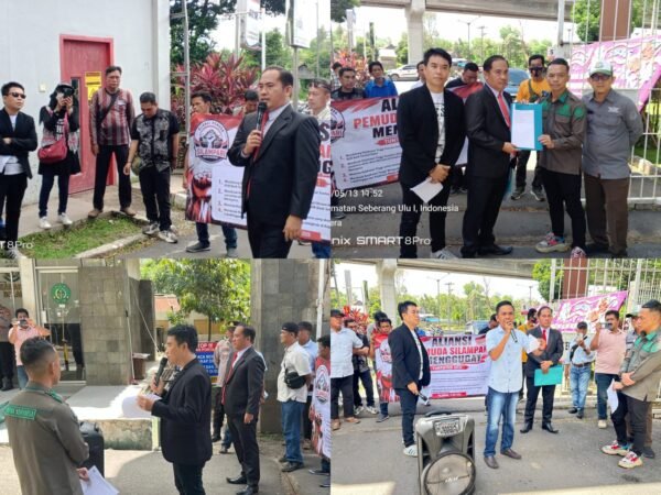 Gedung Kejati Sumsel di Geruduk Aliansi Pemuda Silampari Menggugat(APSM), Desak Panggil RN Dan Laporkan Beberapa Kasus