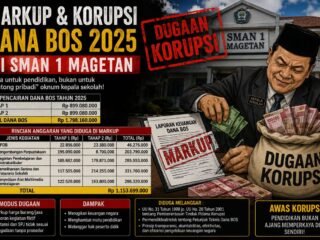 DUGAAN MARKUP DAN KORUPSI DANA BOS TA 2025 DI SMA NEGERI 1 MAGETAN.* 