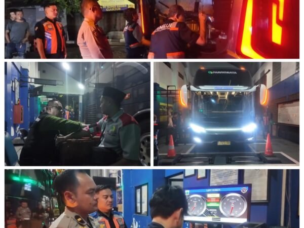 Polres Cianjur dan Dishub Laksanakan Ramcheck Armada Pengangkut Jamaah Haji 2026