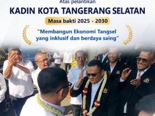 Pengurus KADIN Kota Tangerang Selatan Resmi Dilantik, Marhadi Pimpin Organisasi Masa Bakti 2025–2030