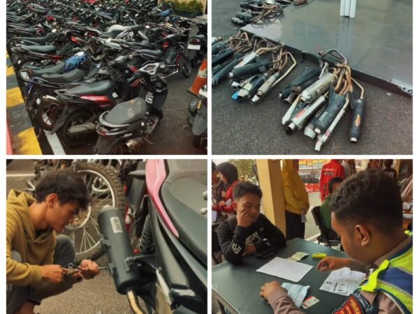 Polres Cianjur Gelar Pemulihan Kendaraan Knalpot Brong, Edukasi Masyarakat Tertib Berlalu Lintas