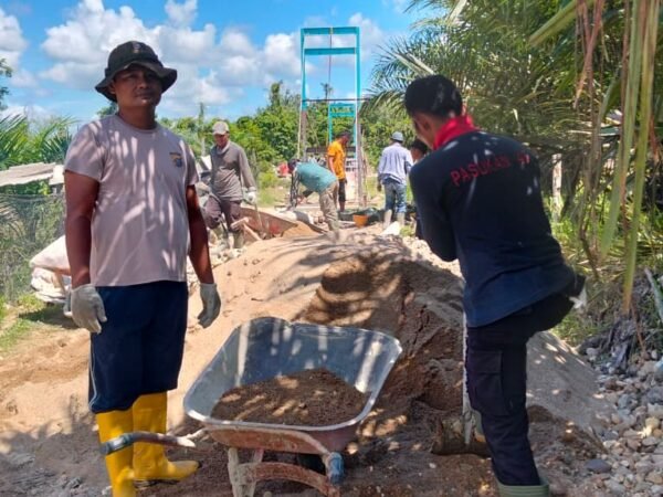 Pembangunan Jembatan Merah Putih Presisi Di Kuansing Capai 30 Persen, Polri Hadir Tingkatkan Akses Masyarakat