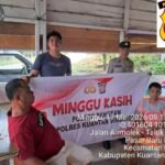 Melalui Program Minggu Kasih, Polsek Pangean Pererat Kedekatan Dengan Masyarakat Desa Sako